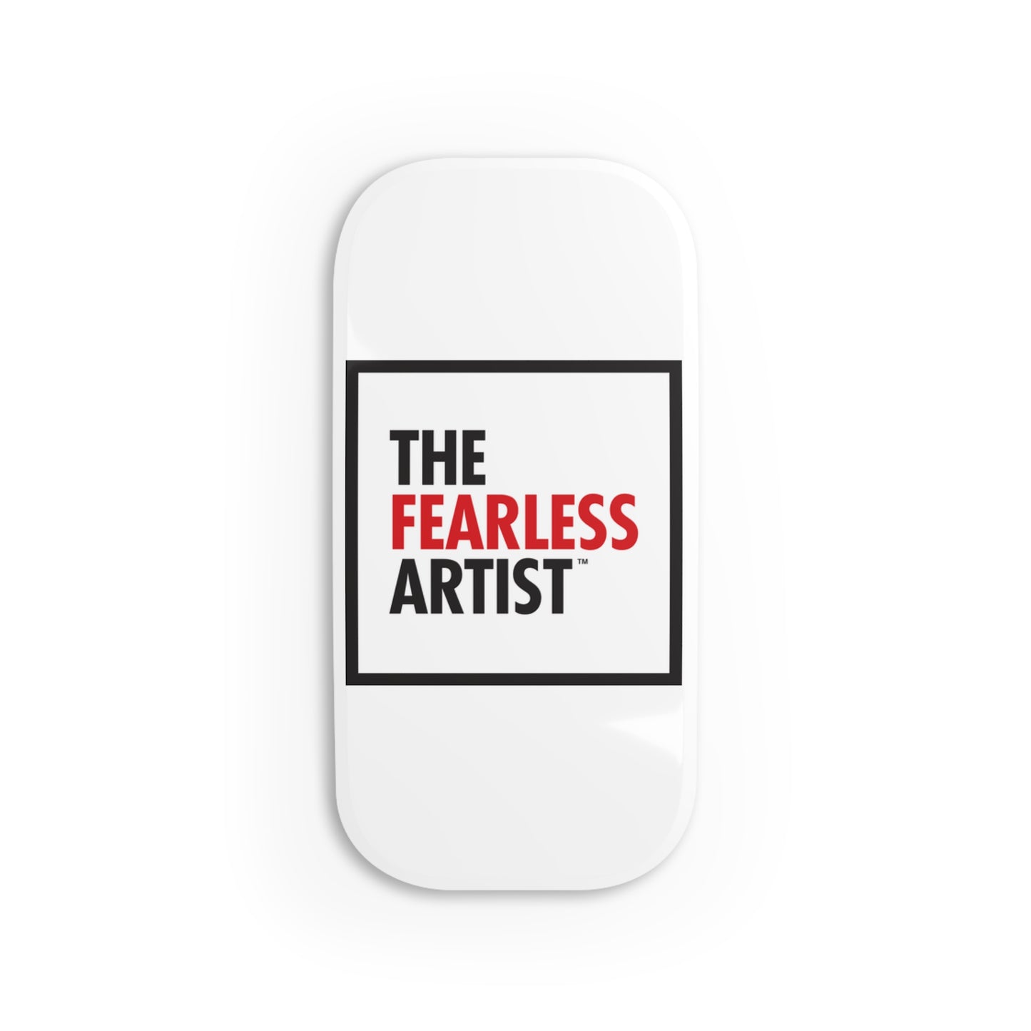 Phone Click-On Grip - The Fearless Artist (Black and Red)